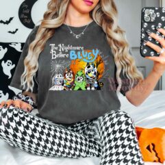 The Nightmare Before Bluey Family Halloween Shirt