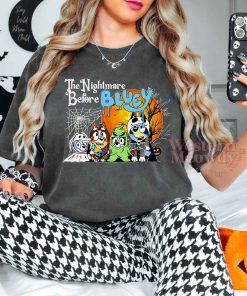 The Nightmare Before Bluey Family Halloween Shirt