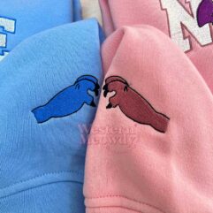 Retro Stitch And Angel Couple Christmas Sweatshirt