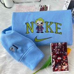 Joker And Harley Quinn Couple Embroidered Sweatshirt