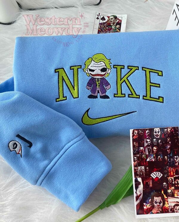 Joker And Harley Quinn Couple Embroidered Sweatshirt