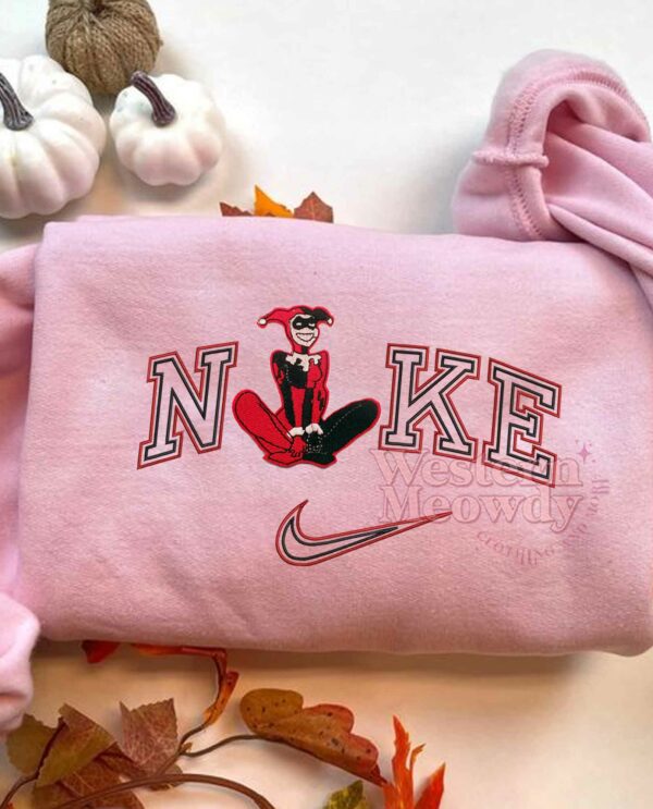 Harley Quinn Joker Embroidered Sweatshirt