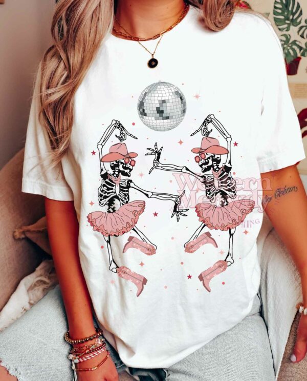 Halloween Sketelon Ghouls Girls Shirt