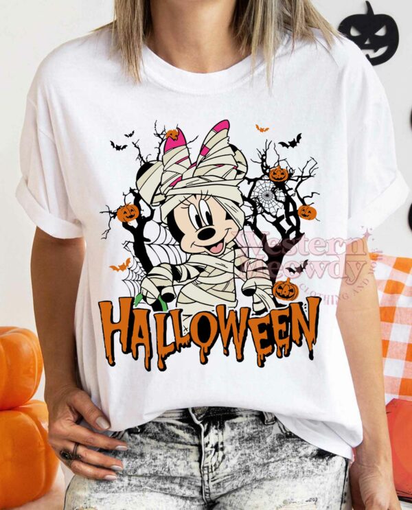 Walt Disney Minnie Ghost Halloween Shirt