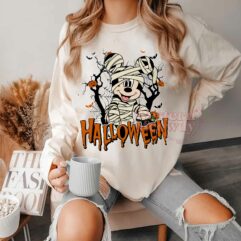 Disney Mickey Mouse Ghost Halloween Shirt