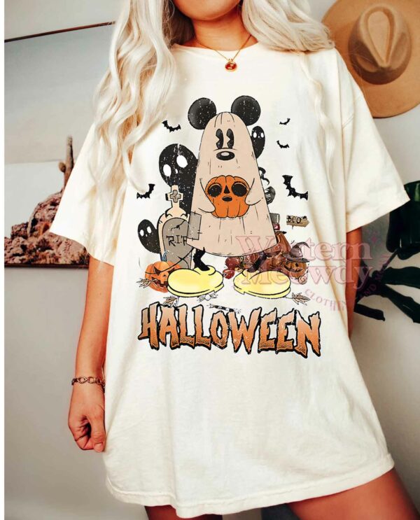 Mickey Minnie Mouse Ghost Halloween Shirt