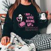 No you hang up first Embroidered Halloween Sweatshirt