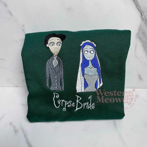 Corpse Bride Emily And Victor Couple Sweatshirt Corpse Bride Emily And Victor Couple Sweatshirt