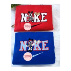 Mickey Minnie Sally And Jack Couple Sweatshirt