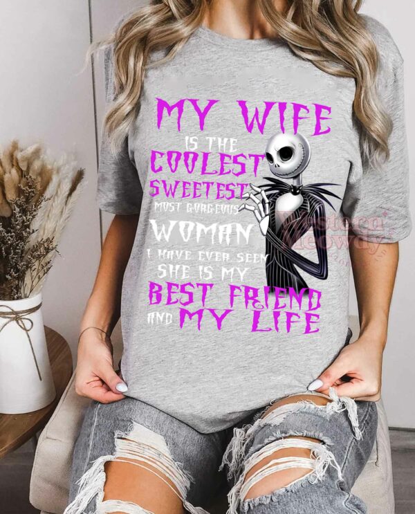 Jack Skeleton Love Wife Halloween Shirt