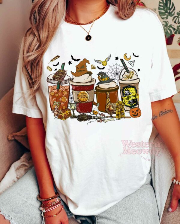 Hufflepuff House Coffee Cups Harry Potter Shirt