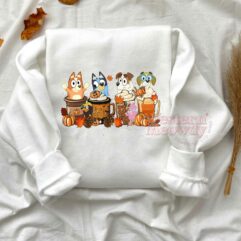 Bluey Halloween Coffee Cups Shirt