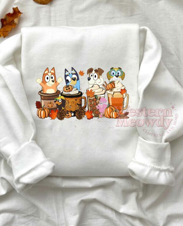 Bluey Halloween Coffee Cups Shirt