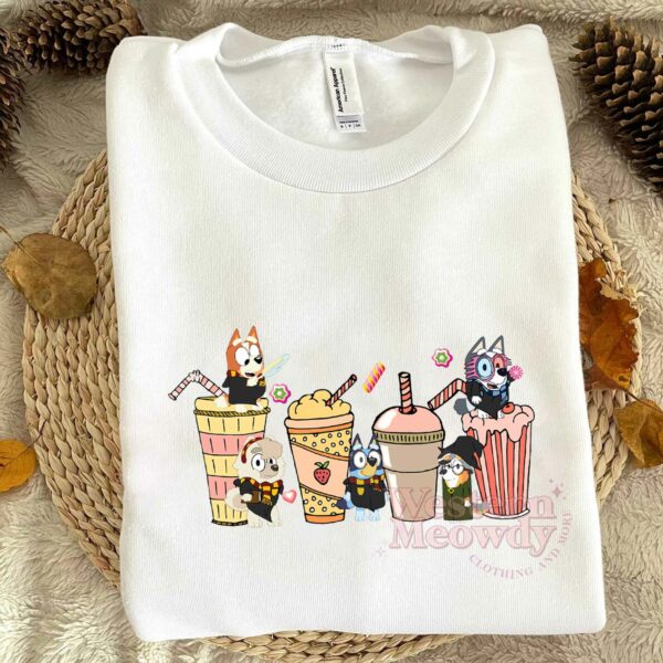 Bluey Family Harry Potter Coffee Cups Shirt