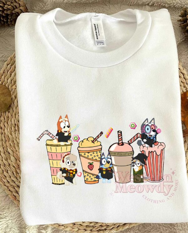 Bluey Family Harry Potter Coffee Cups Shirt