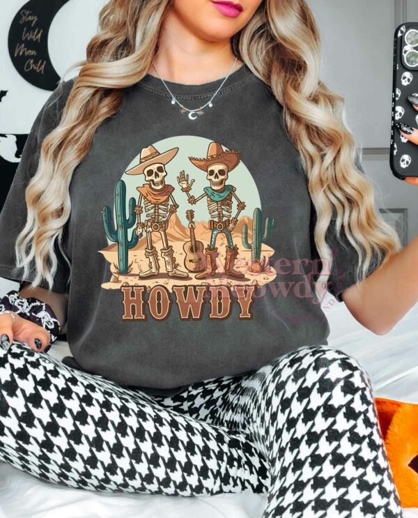 Howdy Skeleton Halloween Shirt