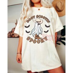 Boo Boot Scootin Spooky Skeleton Halloween Shirt Boo Boot Scootin Spooky Skeleton Halloween Shirt