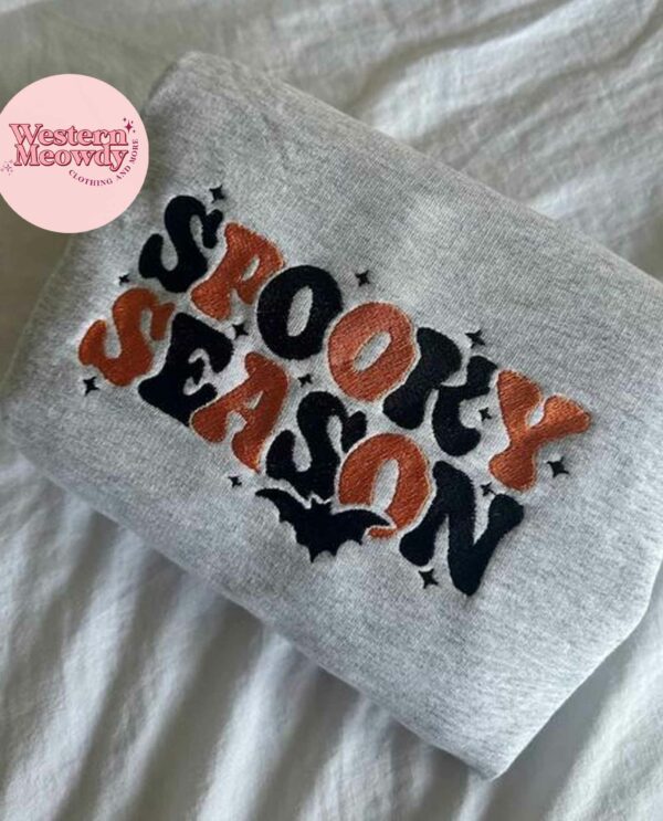 Spooky Season Embroidered Sweatshirt