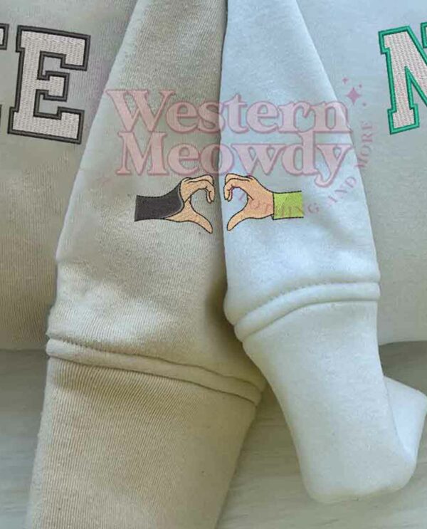 Hua Mulan And Li Shang Couple Embroidered Sweatshirt