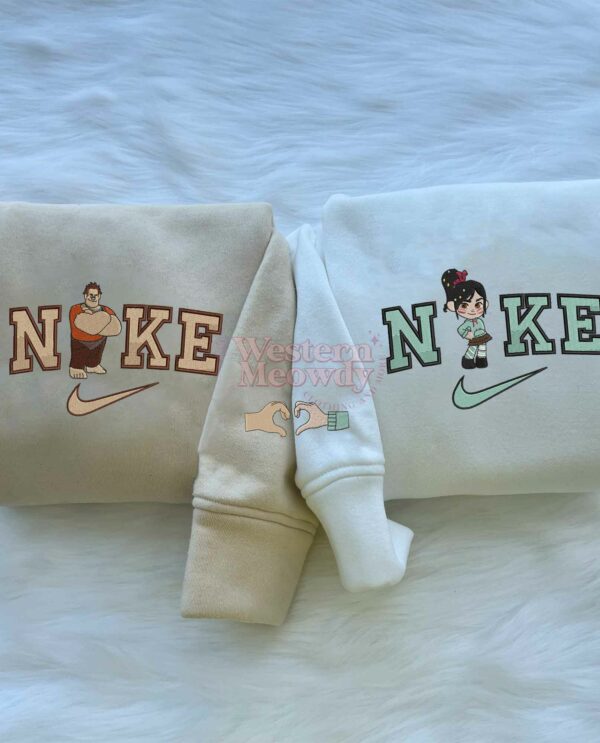 Vanellope and Ralph Couple Embroidered Sweatshirt