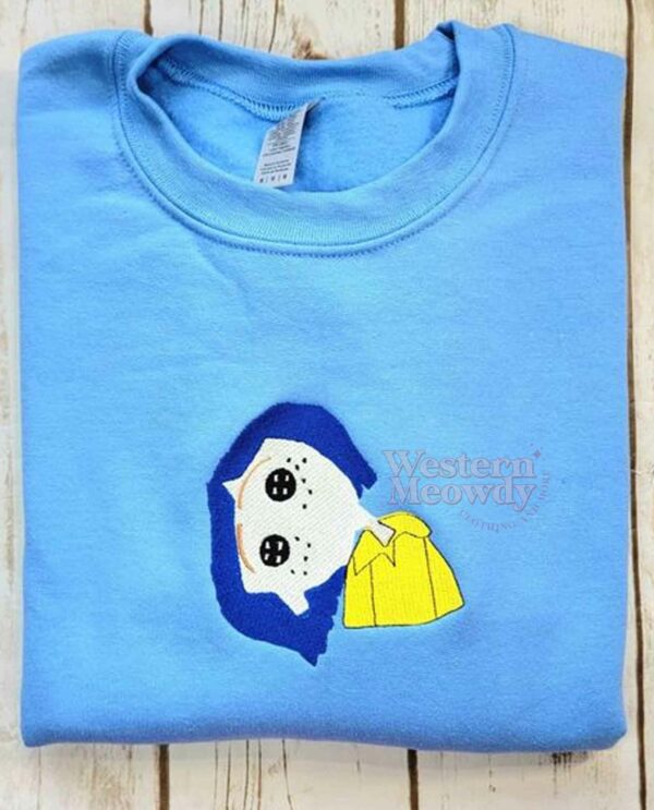Coraline Halloween Movie Embroidered Sweatshirt