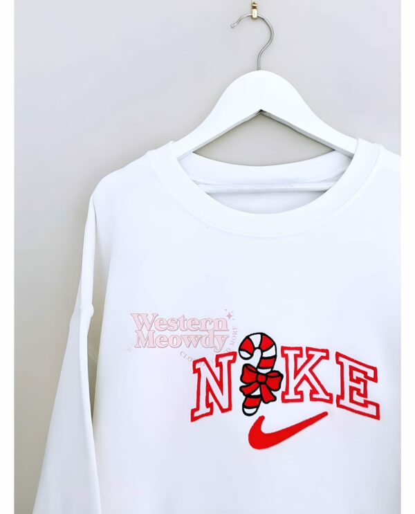 Christmas Candy Embroidered Sweatshirt