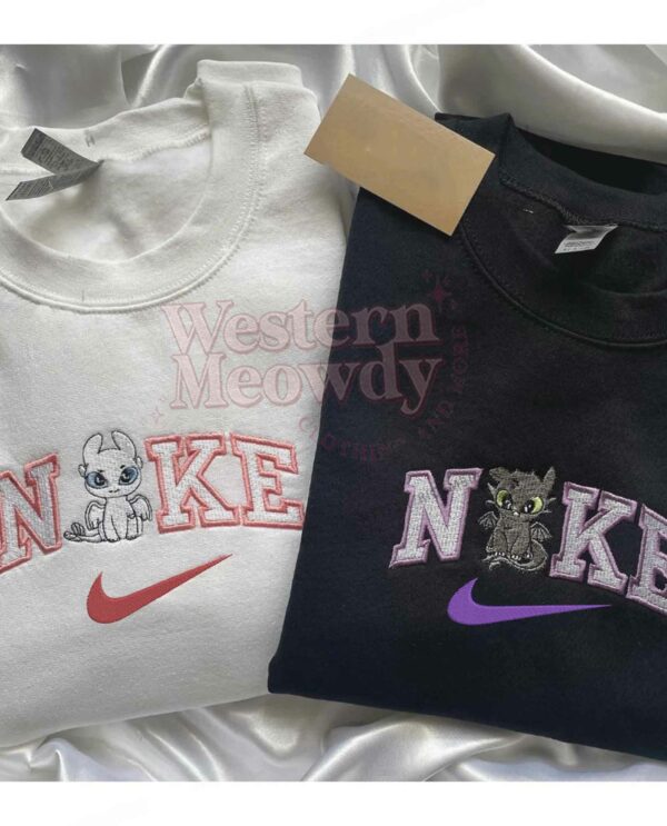 Toothless Dragon and Light Fury Ver3 Couple Sweatshirt