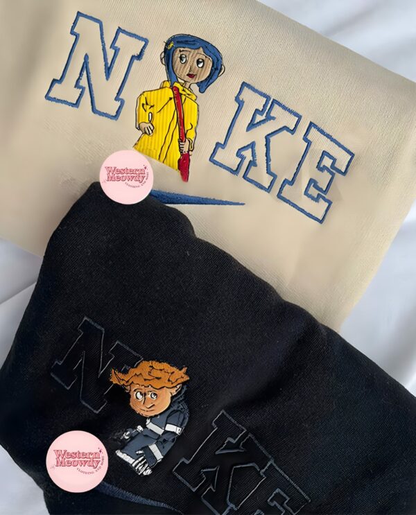 Coraline and Wybie Movie Couple Sweatshirt Coraline and Wybie Movie Couple Sweatshirt