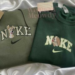 Lady and the Tramp Couple Embroidered Sweatshirt