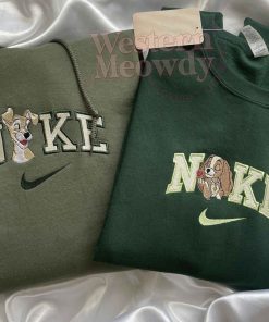 Lady and the Tramp Couple Embroidered Sweatshirt