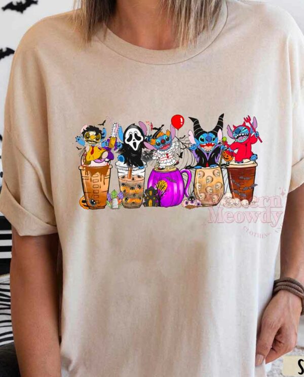 Stitch Coffee Cups Halloween Shirt