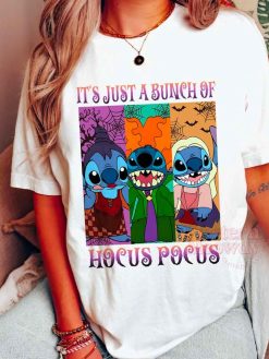 Stitch Hocus It’s Just A Bunch Of Pocus Halloween Shirt