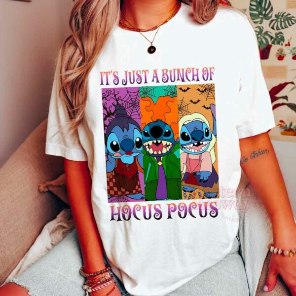 Stitch Hocus It’s Just A Bunch Of Pocus Halloween Shirt
