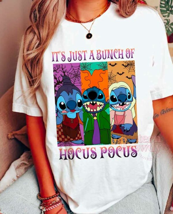 Stitch Hocus It’s Just A Bunch Of Pocus Halloween Shirt