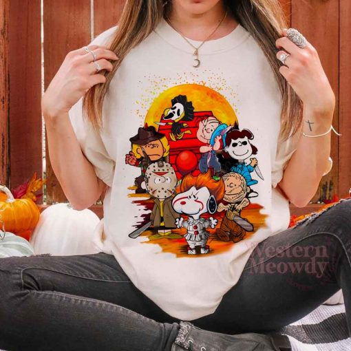 Peanuts Snoopy Dog And Friends Halloween Shirt