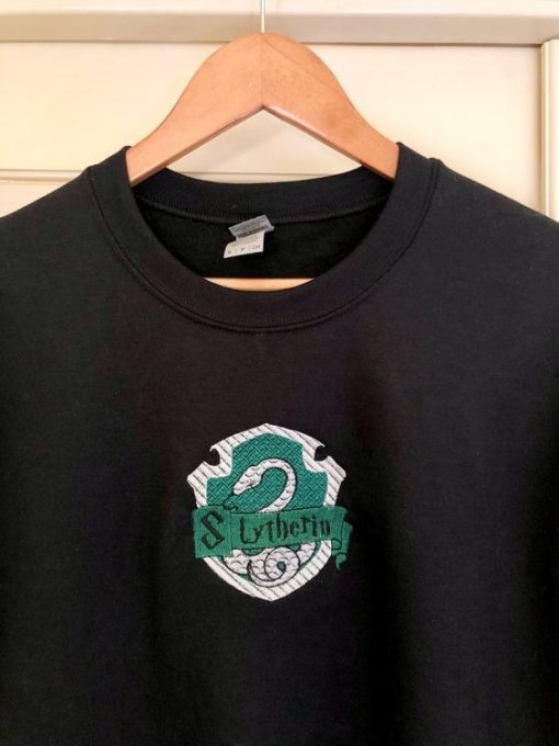 Slytherin House Malfoy Harry Potter Embroidered Sweatshirt