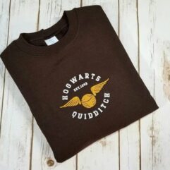 Hogwarts Harry Potter Wizard Embroidered Sweatshirt