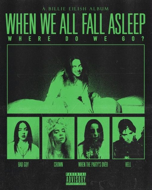 Billie Eilish – When We All Fall Asleep, Where Do We Go Shirt