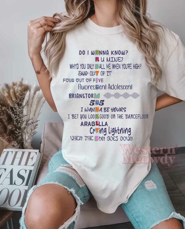 ARCTIC MONKEYS Songs Shirt