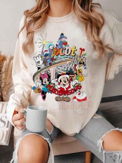Stitch and Mickey Merry Christmas Sweatshirt
