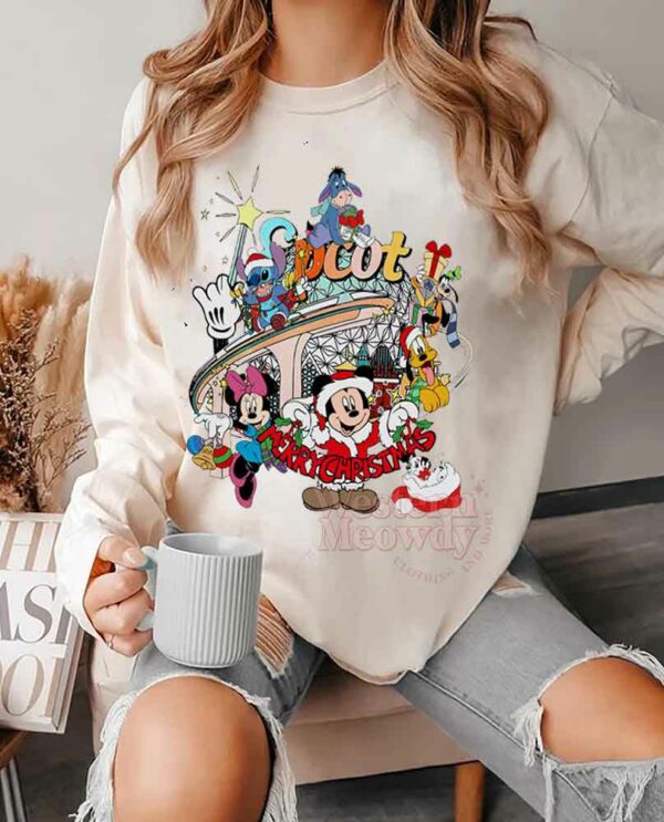 Stitch and Mickey Merry Christmas Sweatshirt