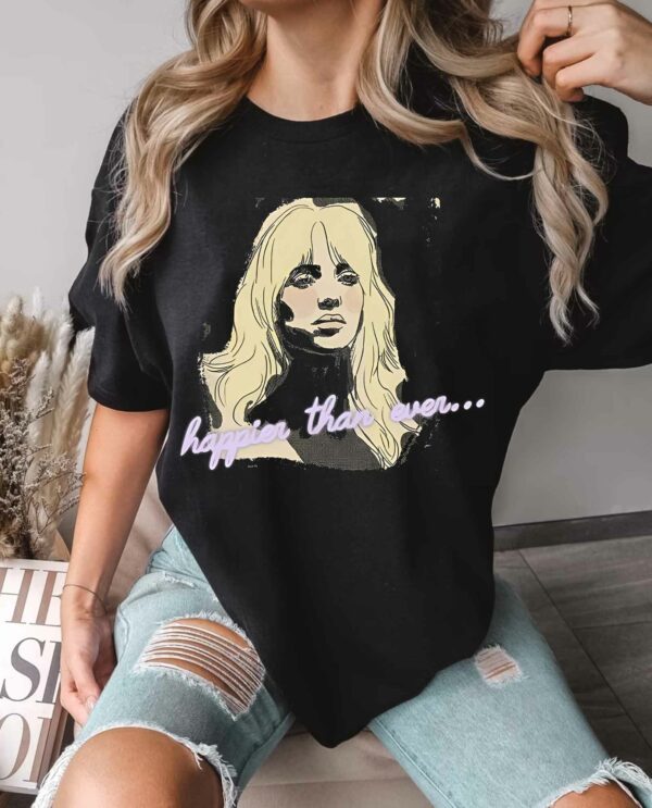 Billie Eilish Happier Than Ever Art – 2D Shirt