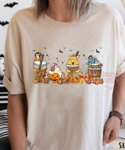Winnie The Pooh Coffee Cups Halloween Sweatshirt