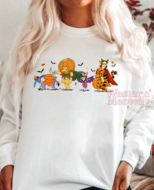 Winnie The Pooh Friends Halloween Sweatshirt