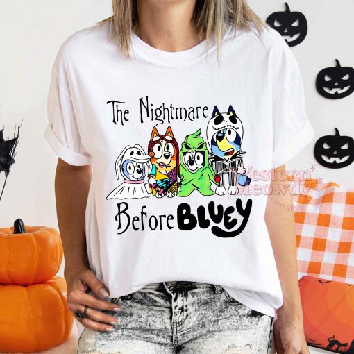 The Nightmare Before Bluey Halloween Shirt