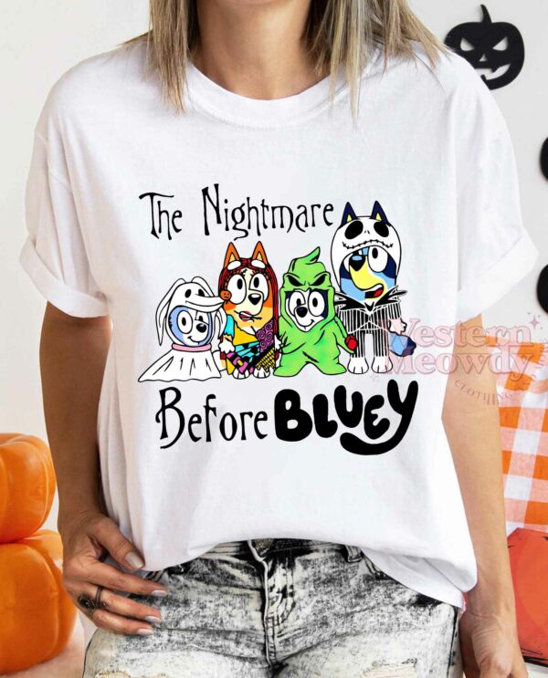 The Nightmare Before Bluey Halloween Shirt