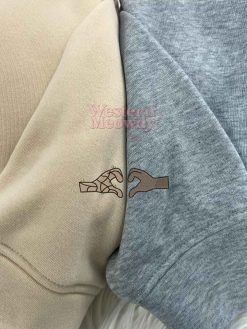 Rocket And Groot Couple Embroidered Sweatshirt