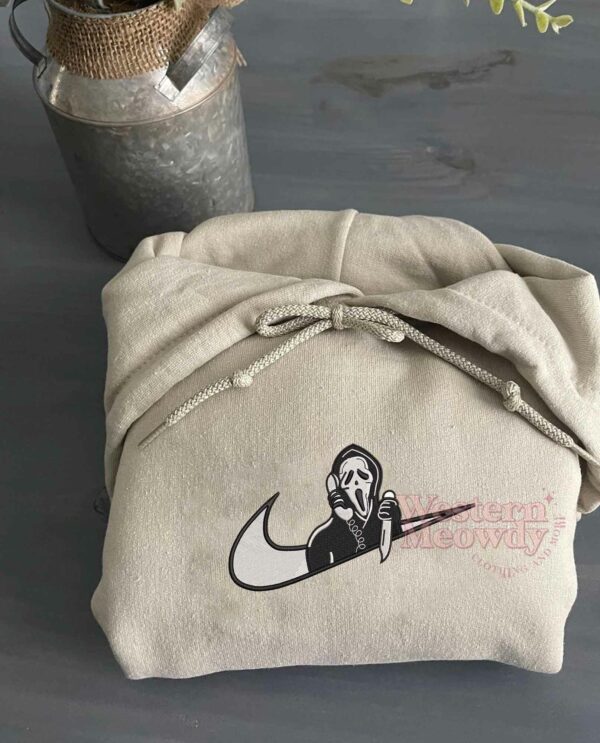 Scream Movie Embroidered Halloween Sweatshirt