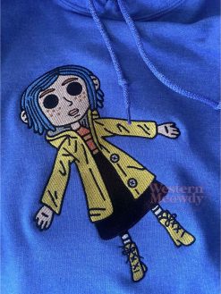 Coraline Button Eyes Embroidered Sweatshirt