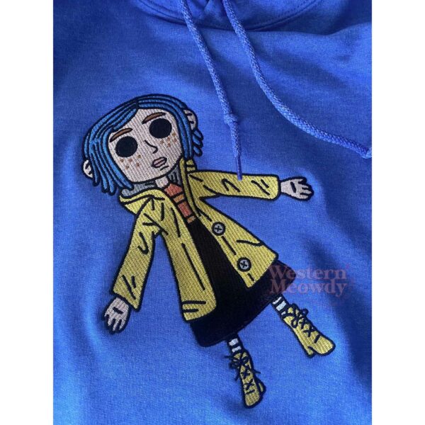 Coraline Button Eyes Embroidered Sweatshirt